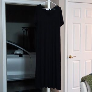 Black maxi dress.